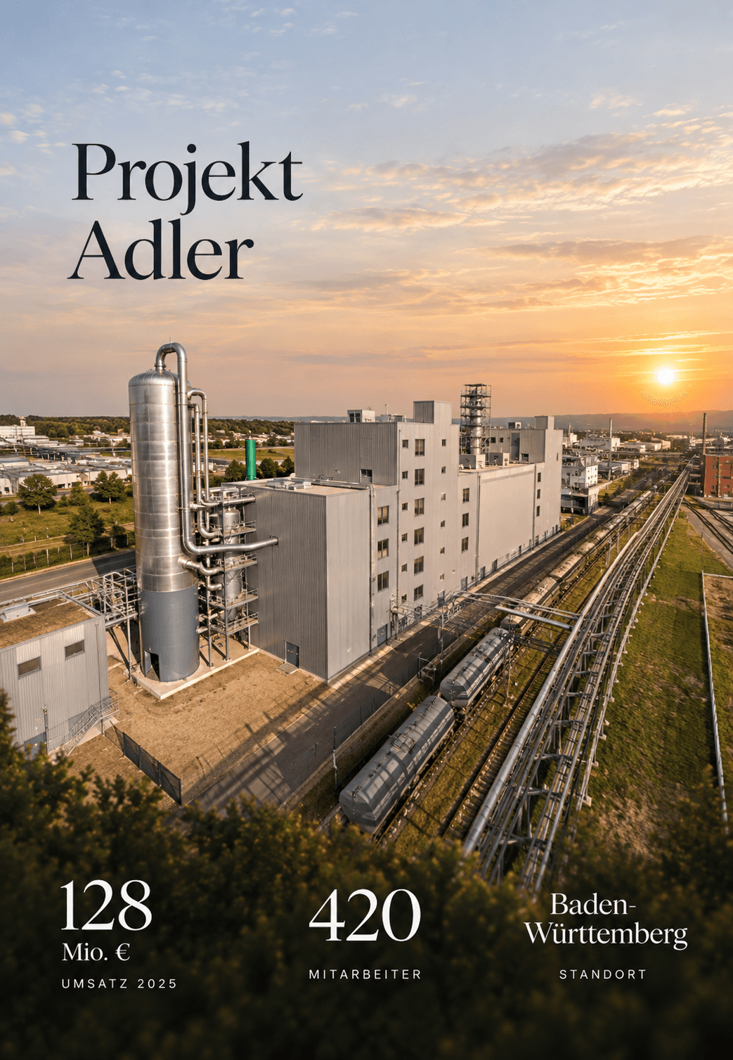 Project Adler – €128m revenue 2025, 420 employees, Baden-Württemberg